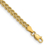 14k Wide Double Strand Rope Bracelet