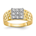 10k 9-Stone CZ and Lattice Size 1.5 Ring