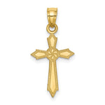 10k Passion Cross Pendant