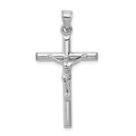 10k White Gold Crucifix Pendant