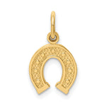 10k Small Horseshoe Charm
