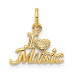 10K I Heart MUSIC Charm