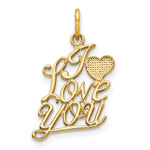 10K I LOVE YOU Charm