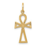 10K Ankh Cross Charm