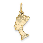 10k Solid Nefertiti Charm