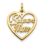 10K SUPER MOM Charm