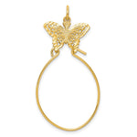 10k Filigree Butterfly Charm Holder