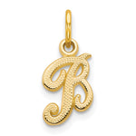 10K Small Script Initial B Charm