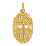 10k Cut-out Hockey Mask Charm