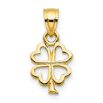10k 4-Leaf Clover Charm
