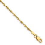 10k Ultra D/C Lightweight Rope Chain Anklet