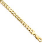 10k Hand-polished Fancy Curb Link Bracelet