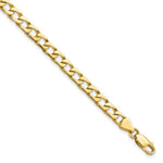 10k Fancy Polished Curb Link Bracelet