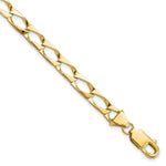 10k Fancy Polished Link Bracelet