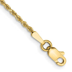 10k Diamond-cut Rope Chain Anklet
