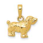 10K Cocker Spaniel Dog Pendant