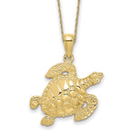 10k Turtle Necklace