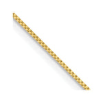 10k Box with Spring Ring Clasp Chain