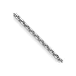 10k White Gold D/C Round Cable Chain