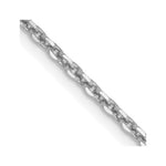 10K White Gold D/C Cable Chain