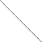 10k White Gold D/C Quadruple Rope Chain