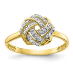 10K Tiara Collection Polished Diamond Ring
