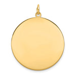 10K Plain .018 Gauge 28.5x Circular Engravable Disc Charm