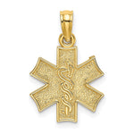 10K Medical Jewelry Symbol Pendant