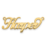 10k Yellow Gold Name Plate