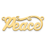10k Yellow Gold Polished Name Plate