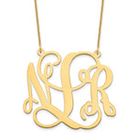 10k Yellow Gold Monogram Necklace