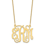 10k Yellow Gold Medium Monogram Necklace