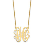 10k Yellow Gold Small Monogram Necklace