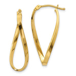10k Small Twisted Hoop Earrings