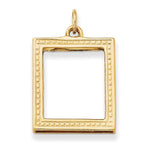 14k Picture Frame Pendant