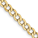 14K Semi-Solid Curb with Lobster Clasp Chain