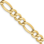 14K Semi-Solid Figaro with Lobster Clasp Chain