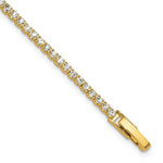Flash Gold-tone Polished Crystal Bracelet