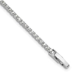 Silver-tone Polished Crystal Bracelet