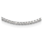 Silver-tone Polished Crystal Necklace
