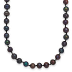 14k 4- Black Near-Round Freshwater Cultured Pearl Necklace