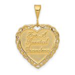 14k Reversible FOR A SPECIAL GRANDMA Pendant