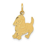 14K Dog Charm