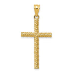 14k Twisted Cross Pendant