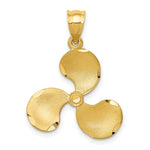 14K Propeller Pendant