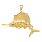 14k Large Sailfish Pendant