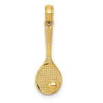 14k 3-D Tennis Racquet and Ball Charm