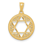 14k Filigree Star of David Pendant
