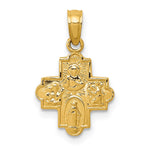 14k Miniature Four-Way Medal Pendant