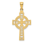 14K Celtic Cross with Eternity Circle Pendant
